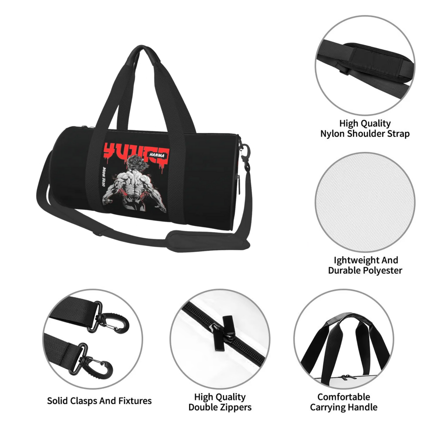 YUJIRO HANMA GYM BAG